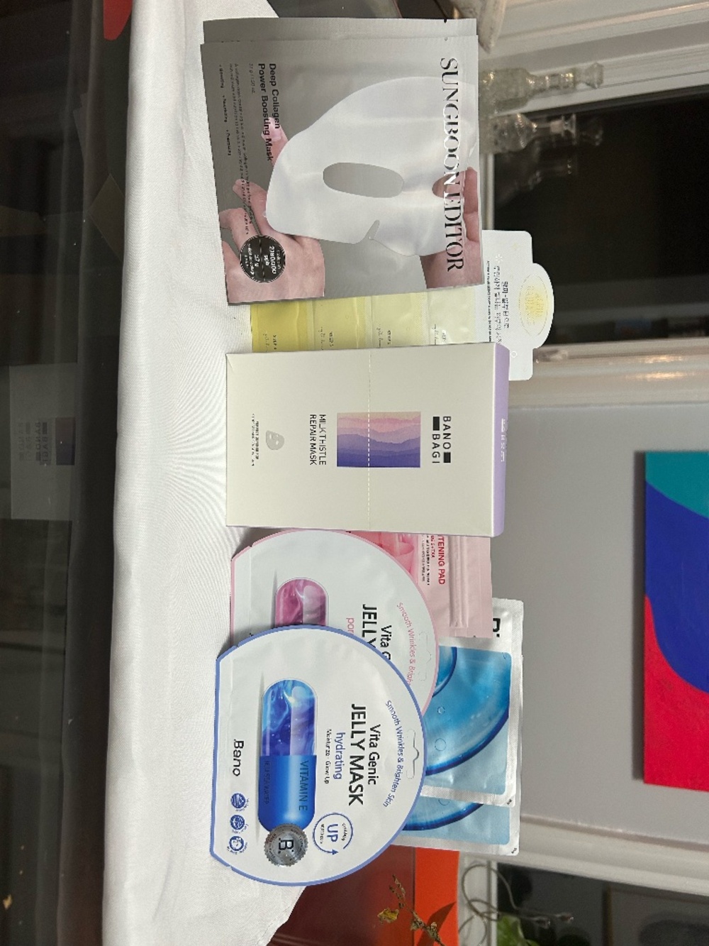 Korean beauty products Facial Masks, Anti-aging pads, facial cleanser